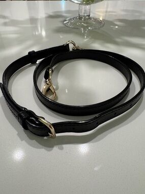 Kate Spade black leather crossbody strap